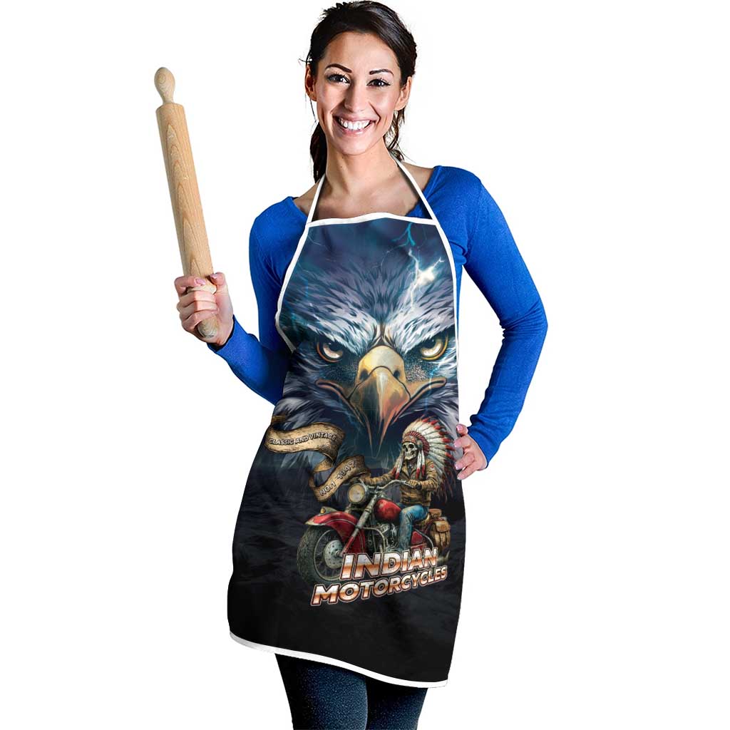 American Indian Legendary Motorcycle Apron Native American Retro Rider - Wonder Print Shop