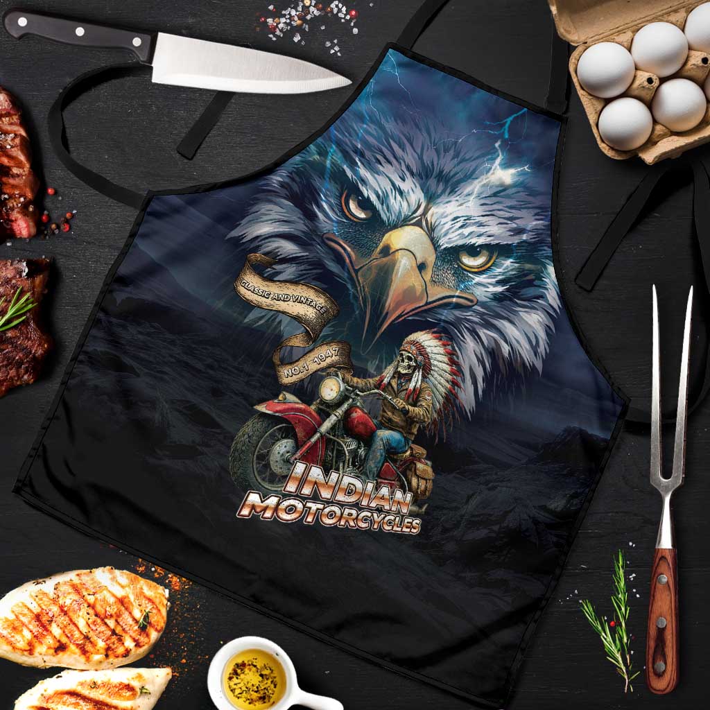 American Indian Legendary Motorcycle Apron Native American Retro Rider - Wonder Print Shop