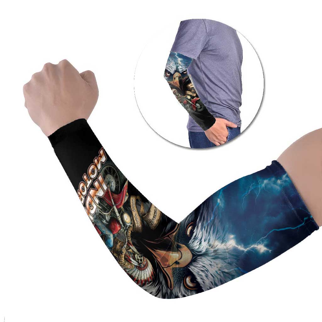 American Indian Legendary Motorcycle Arm Sleeves Native American Retro Rider - Wonder Print Shop