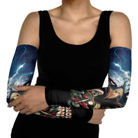 American Indian Legendary Motorcycle Arm Sleeves Native American Retro Rider - Wonder Print Shop