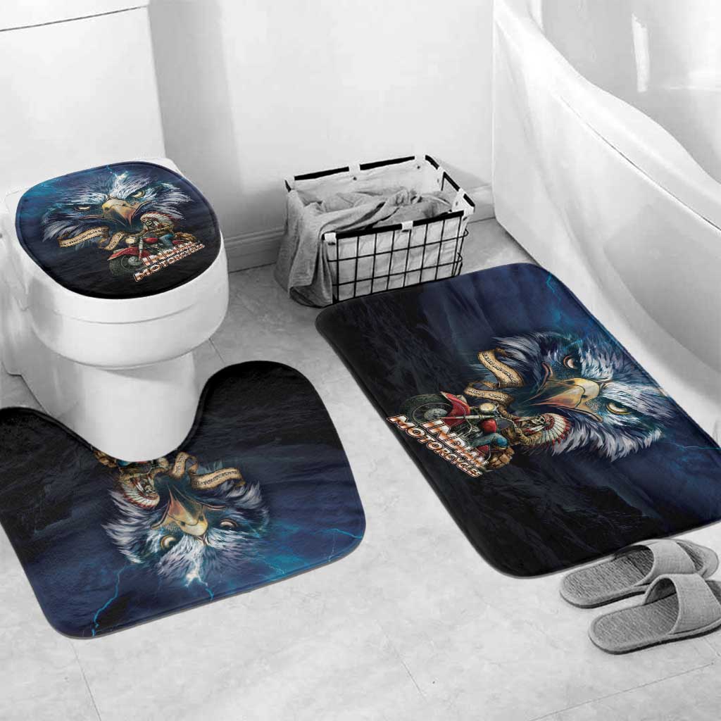 American Indian Legendary Motorcycle Bathroom Set Native American Retro Rider - Wonder Print Shop