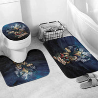 American Indian Legendary Motorcycle Bathroom Set Native American Retro Rider - Wonder Print Shop