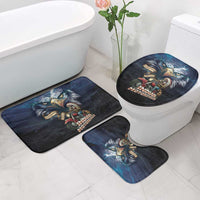 American Indian Legendary Motorcycle Bathroom Set Native American Retro Rider - Wonder Print Shop