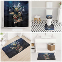 American Indian Legendary Motorcycle Bathroom Set Native American Retro Rider - Wonder Print Shop