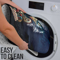 American Indian Legendary Motorcycle Bathroom Set Native American Retro Rider - Wonder Print Shop