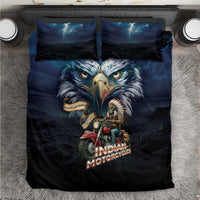 American Indian Legendary Motorcycle Bedding Set Native American Retro Rider - Wonder Print Shop