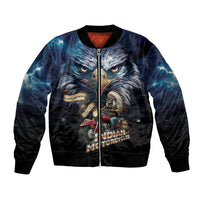 American Indian Legendary Motorcycle Bomber Jacket Native American Retro Rider - Wonder Print Shop