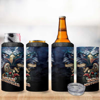 American Indian Legendary Motorcycle 4 in 1 Can Cooler Tumbler Native American Retro Rider - Wonder Print Shop