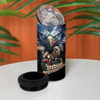 American Indian Legendary Motorcycle 4 in 1 Can Cooler Tumbler Native American Retro Rider - Wonder Print Shop