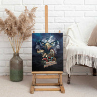 American Indian Legendary Motorcycle Canvas Wall Art Native American Retro Rider - Wonder Print Shop