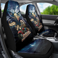 American Indian Legendary Motorcycle Car Seat Cover Native American Retro Rider - Wonder Print Shop