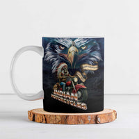 American Indian Legendary Motorcycle Ceramic Mug Native American Retro Rider - Wonder Print Shop