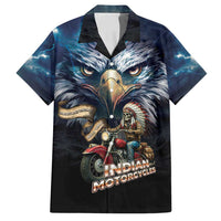 American Indian Legendary Motorcycle Family Matching Off Shoulder Short Dress and Hawaiian Shirt Native American Retro Rider - Wonder Print Shop