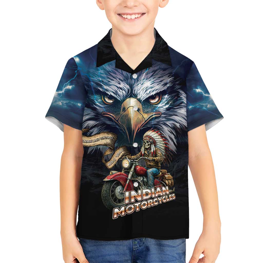 American Indian Legendary Motorcycle Family Matching Puletasi and Hawaiian Shirt Native American Retro Rider - Wonder Print Shop