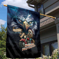 American Indian Legendary Motorcycle Garden Flag Native American Retro Rider - Wonder Print Shop