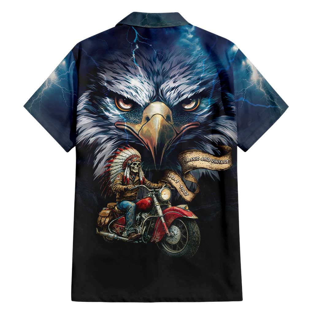 American Indian Legendary Motorcycle Hawaiian Shirt Native American Retro Rider - Wonder Print Shop