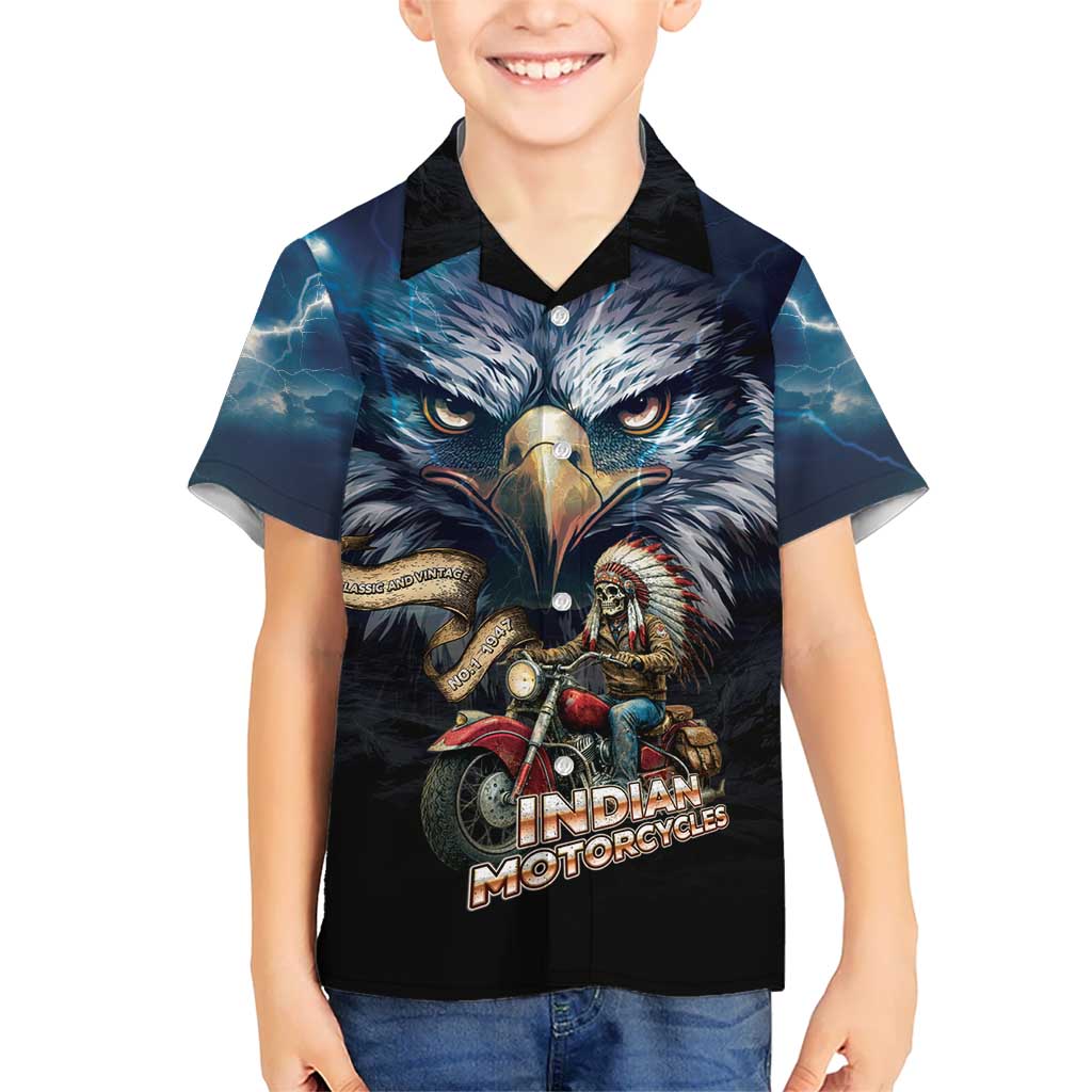 American Indian Legendary Motorcycle Hawaiian Shirt Native American Retro Rider - Wonder Print Shop