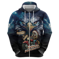 American Indian Legendary Motorcycle Hoodie Native American Retro Rider - Wonder Print Shop