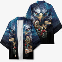 American Indian Legendary Motorcycle Kimono Native American Retro Rider - Wonder Print Shop