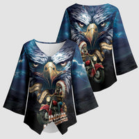 American Indian Legendary Motorcycle Kimono Sleeve Blouse Native American Retro Rider - Wonder Print Shop