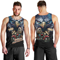 American Indian Legendary Motorcycle Men Tank Top Native American Retro Rider - Wonder Print Shop