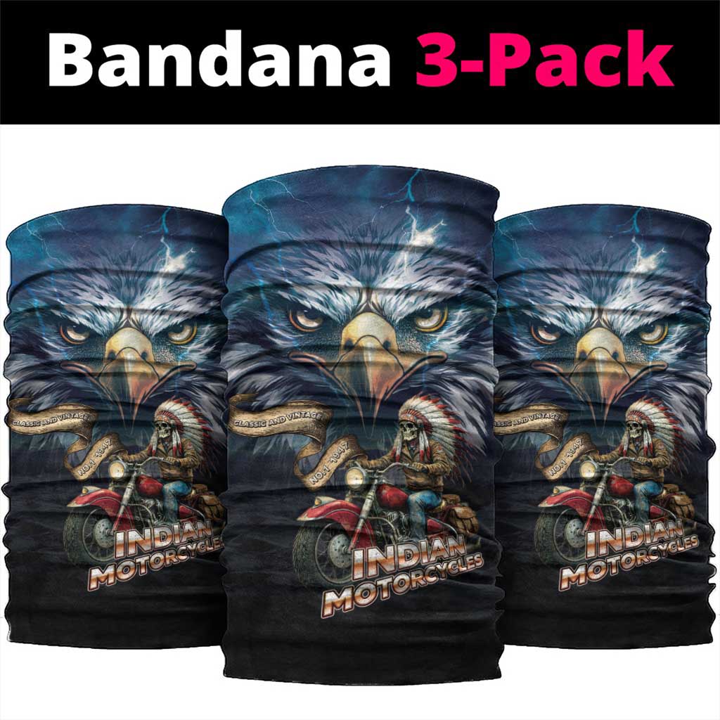 American Indian Legendary Motorcycle Neck Gaiter Native American Retro Rider - Wonder Print Shop