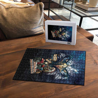 American Indian Legendary Motorcycle Puzzle Native American Retro Rider - Wonder Print Shop