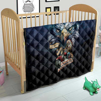 American Indian Legendary Motorcycle Quilt Native American Retro Rider - Wonder Print Shop