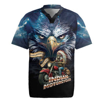 American Indian Legendary Motorcycle Rugby Jersey Native American Retro Rider - Wonder Print Shop