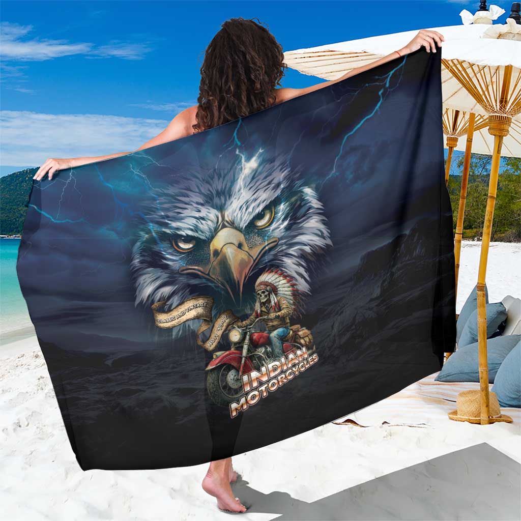 American Indian Legendary Motorcycle Sarong Native American Retro Rider - Wonder Print Shop