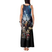 American Indian Legendary Motorcycle Tank Maxi Dress Native American Retro Rider - Wonder Print Shop