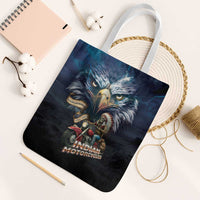 American Indian Legendary Motorcycle Tote Bag Native American Retro Rider - Wonder Print Shop