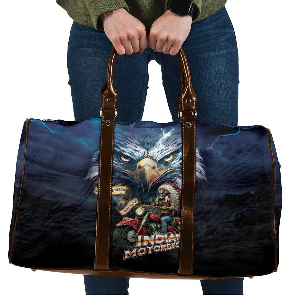 American Indian Legendary Motorcycle Travel Bag Native American Retro Rider - Wonder Print Shop