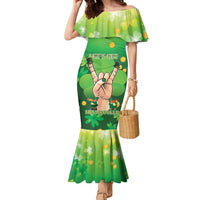 St Patrick's Day Family Matching Mermaid Dress and Hawaiian Shirt Ready To Shamrock