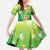 St Patrick's Day Family Matching Off The Shoulder Long Sleeve Dress and Hawaiian Shirt Ready To Shamrock