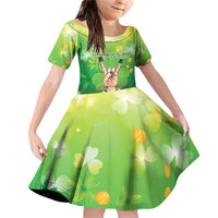 St Patrick's Day Family Matching Off Shoulder Short Dress and Hawaiian Shirt Ready To Shamrock