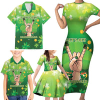 St Patrick's Day Family Matching Short Sleeve Bodycon Dress and Hawaiian Shirt Ready To Shamrock