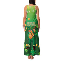 St Patrick's Day Family Matching Tank Maxi Dress and Hawaiian Shirt Ready To Shamrock