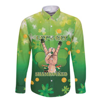 St Patrick's Day Long Sleeve Button Shirt Ready To Shamrock