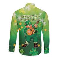 St Patrick's Day Long Sleeve Button Shirt Ready To Shamrock