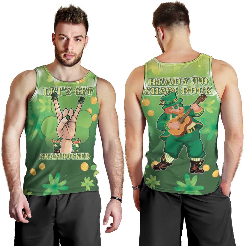 St Patrick's Day Men Tank Top Ready To Shamrock