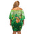 St Patrick's Day Off Shoulder Short Dress Ready To Shamrock
