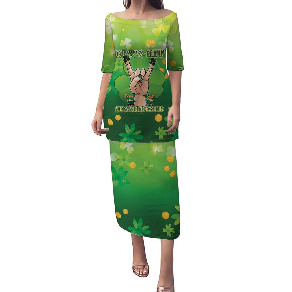 St Patrick's Day Puletasi Ready To Shamrock