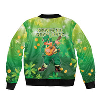 St Patrick's Day Sleeve Zip Bomber Jacket Ready To Shamrock