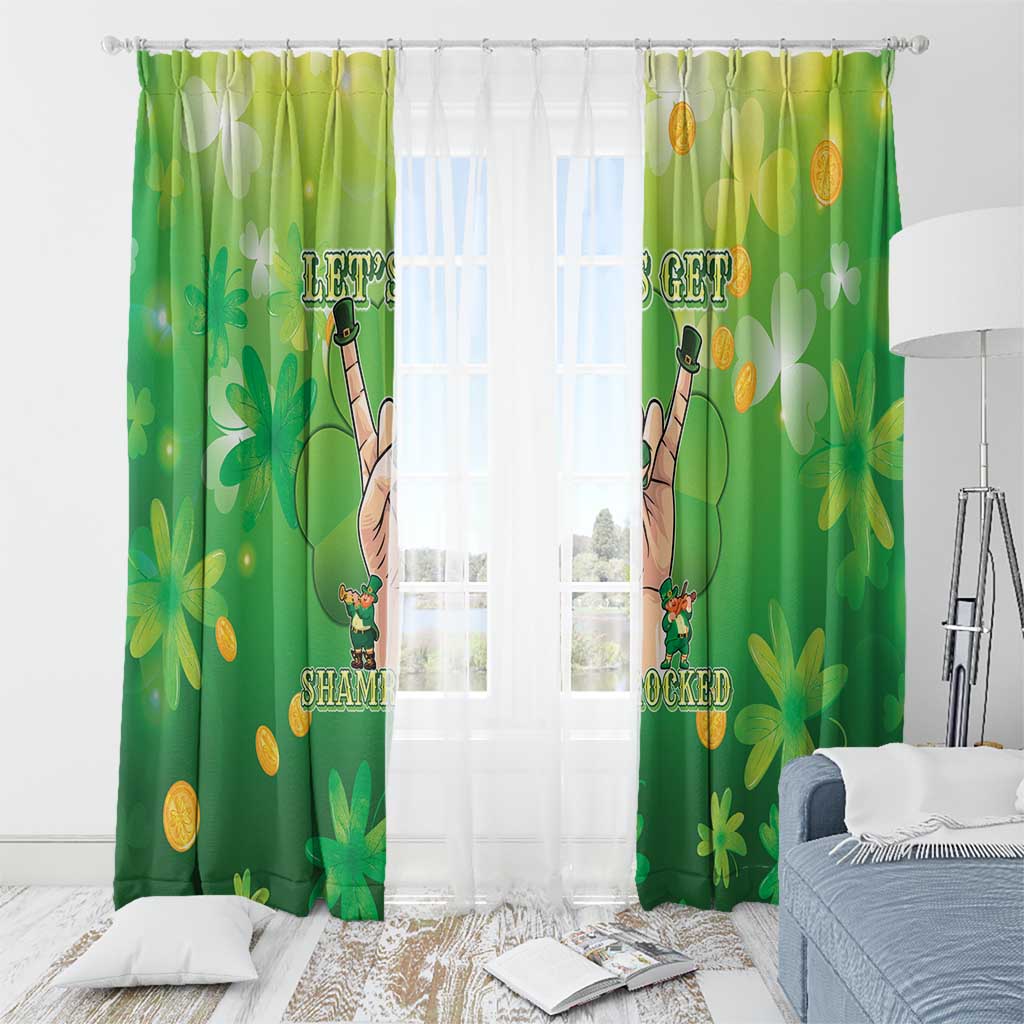 St Patrick's Day Window Curtain Ready To Shamrock