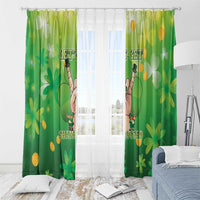 St Patrick's Day Window Curtain Ready To Shamrock
