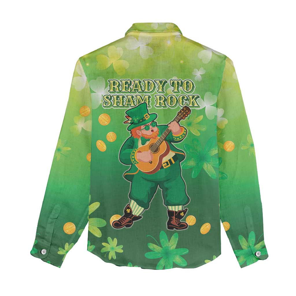 St Patrick's Day Women Casual Shirt Ready To Shamrock