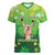 St Patrick's Day Women V-Neck T-Shirt Ready To Shamrock
