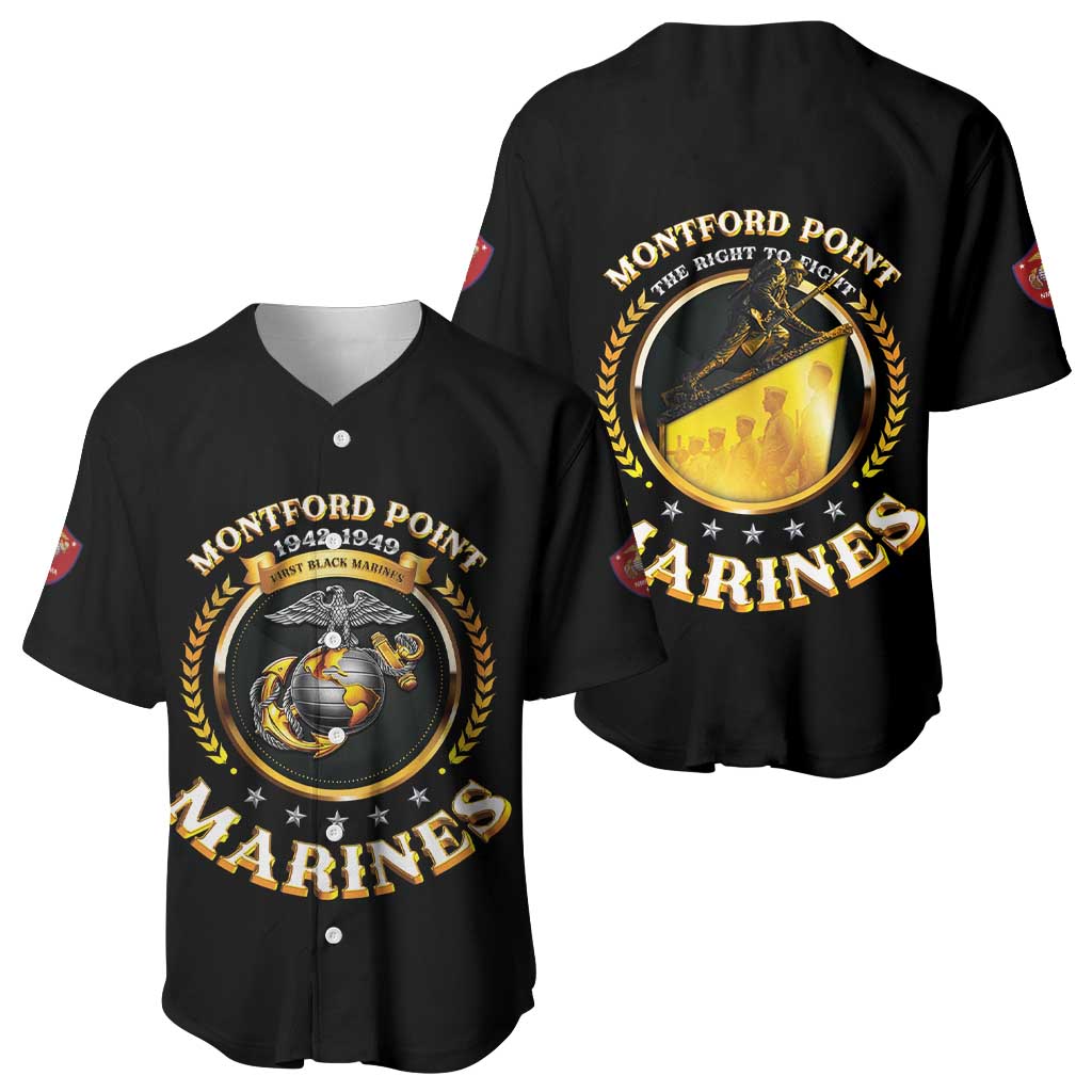 Montford Point Marines Legacy Baseball Jersey Honoring The Legend