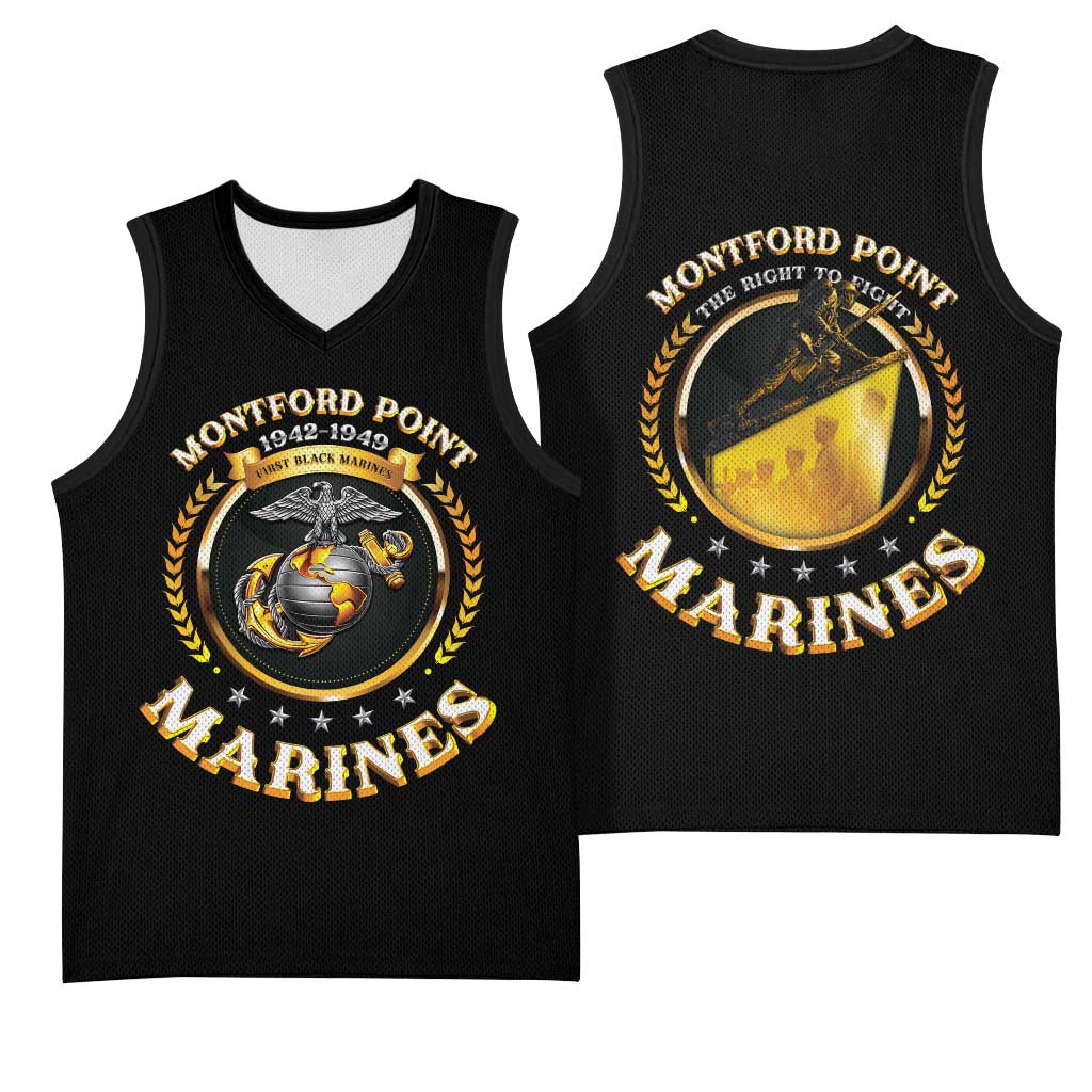 Montford Point Marines Legacy Basketball Jersey Honoring The Legend